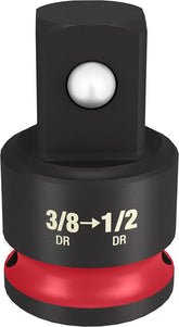 Milwaukee SHOCKWAVE Impact Duty Series 49-66-6737 Shallow Impact Socket, 20 mm Socket, 3/8 in Drive, Square Drive
